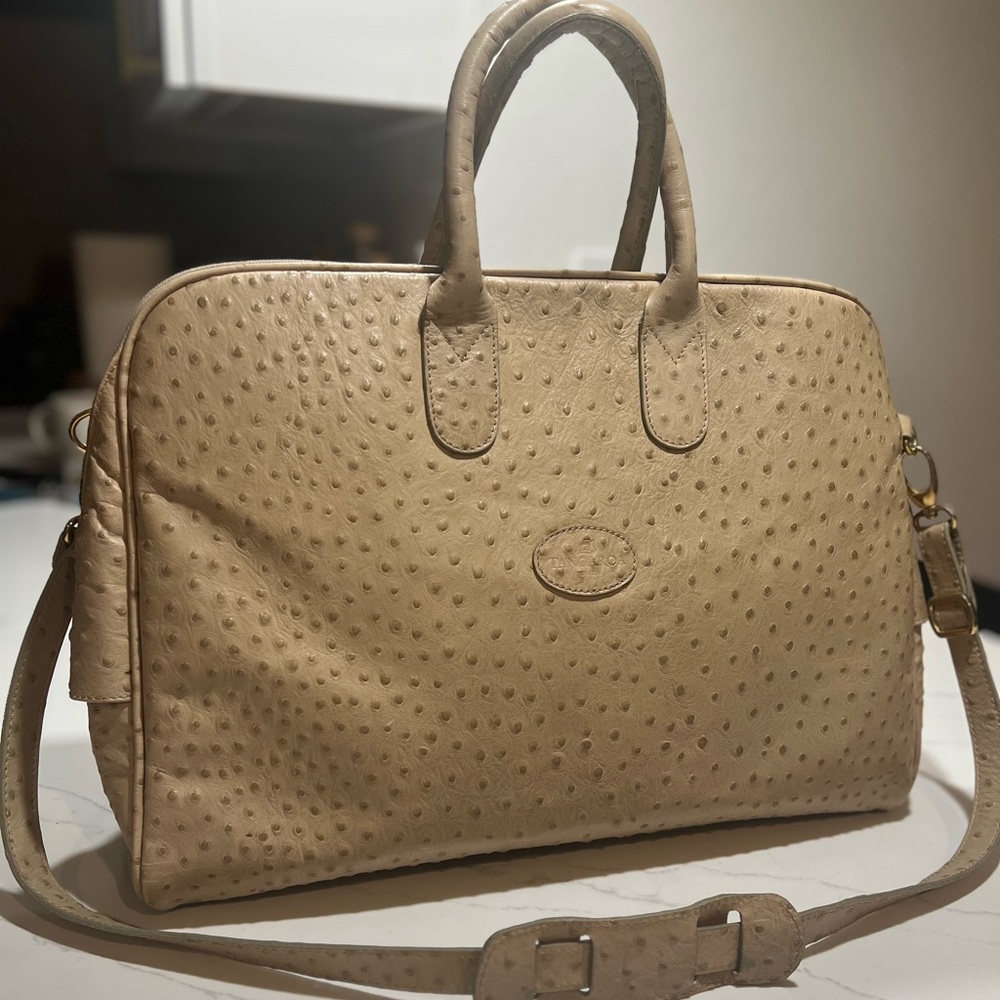 Tangaroa Terrida Leather Ostrich Bag